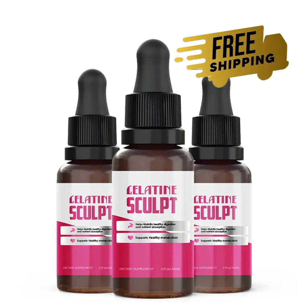 Three bottle package of Gelatine Sculpt, the most popular choice for customers.